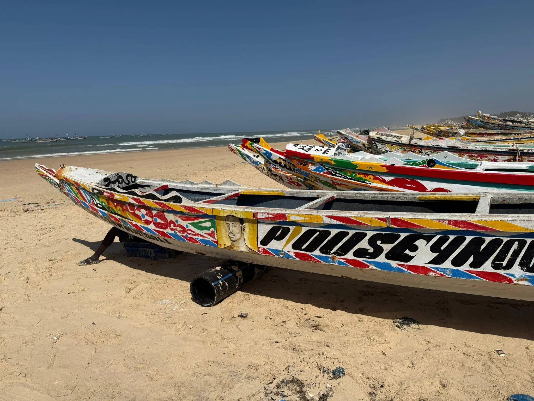 Les pirogues sur les plages du Sénégal